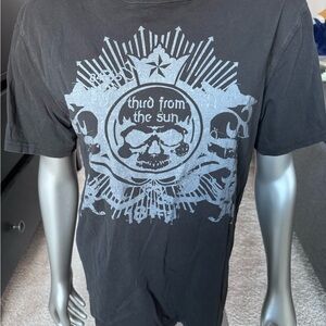 Mens Express TShirt Tee Black Third from the Sun Sz M Medium Graphic Skull